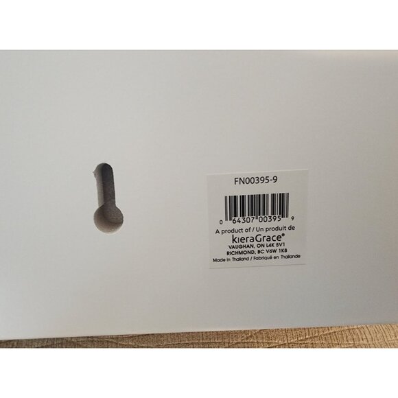 Finley Wall Shelf By Kiera Grace With 3 Hooks White Finish - Picture 5 of 8